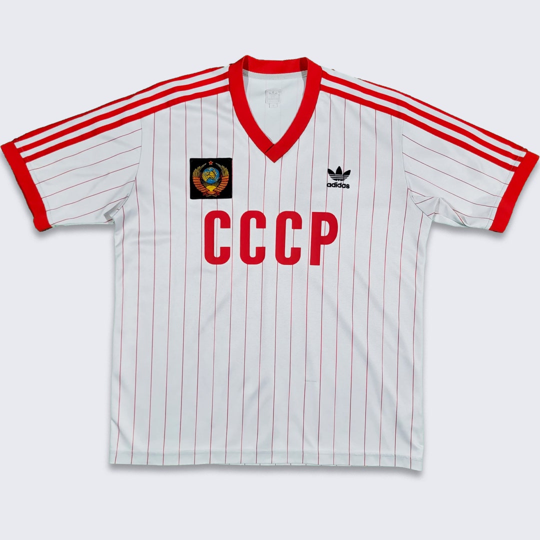 CCCP Vintage Sowjetunion Adidas Fußball Jersey - UdSSR Russland
