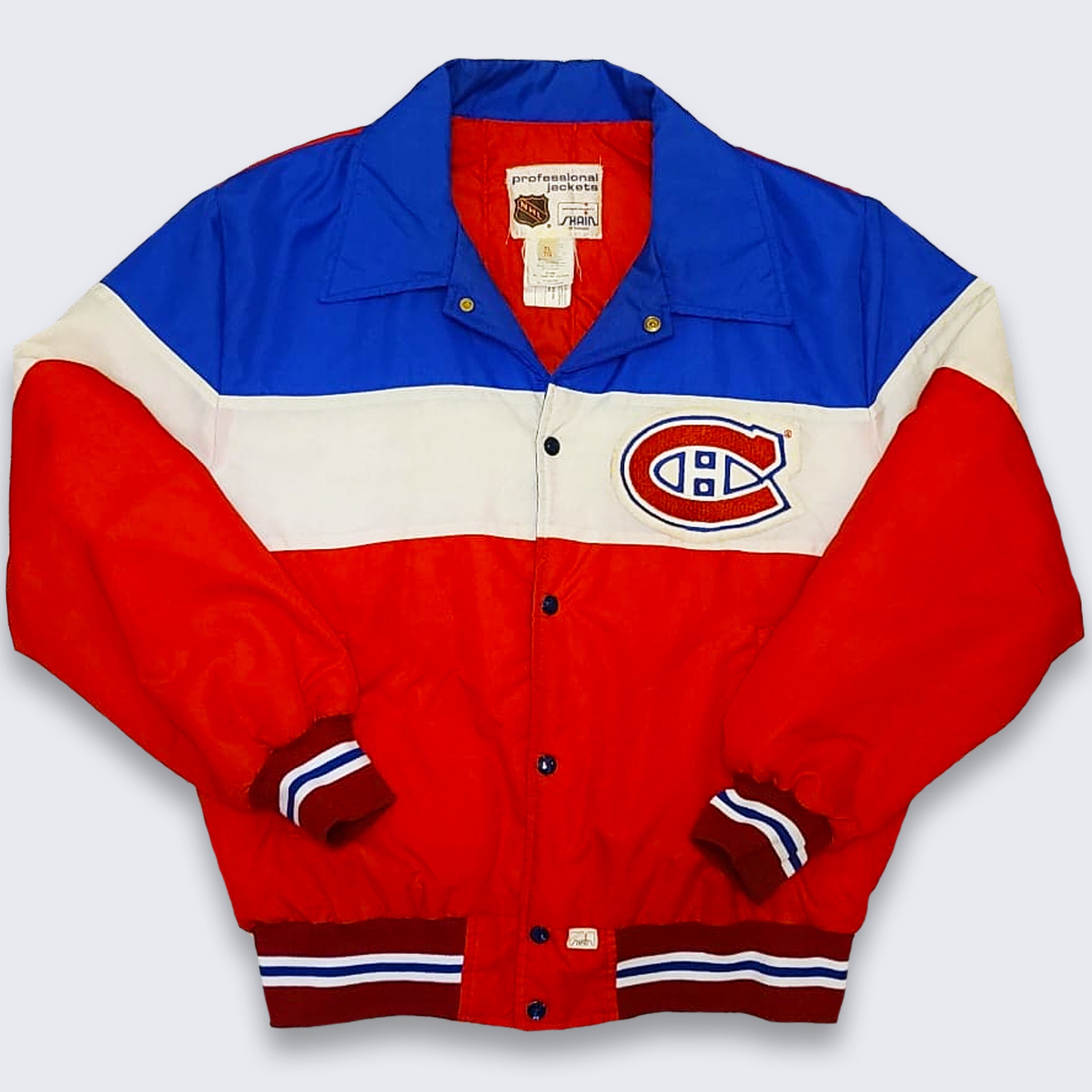 Montreal Canadiens Vintage 90s Shain Bomber Jacket - Red , White and ...