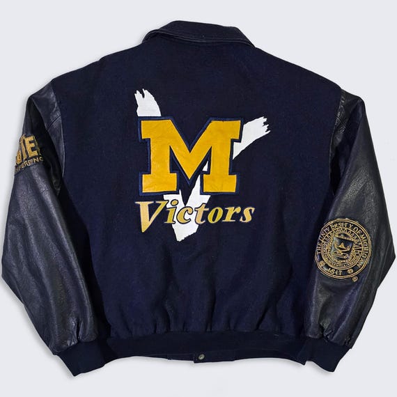 Michigan Wolverines Vintage 90s Jeff Hamilton Varsity Jacket
