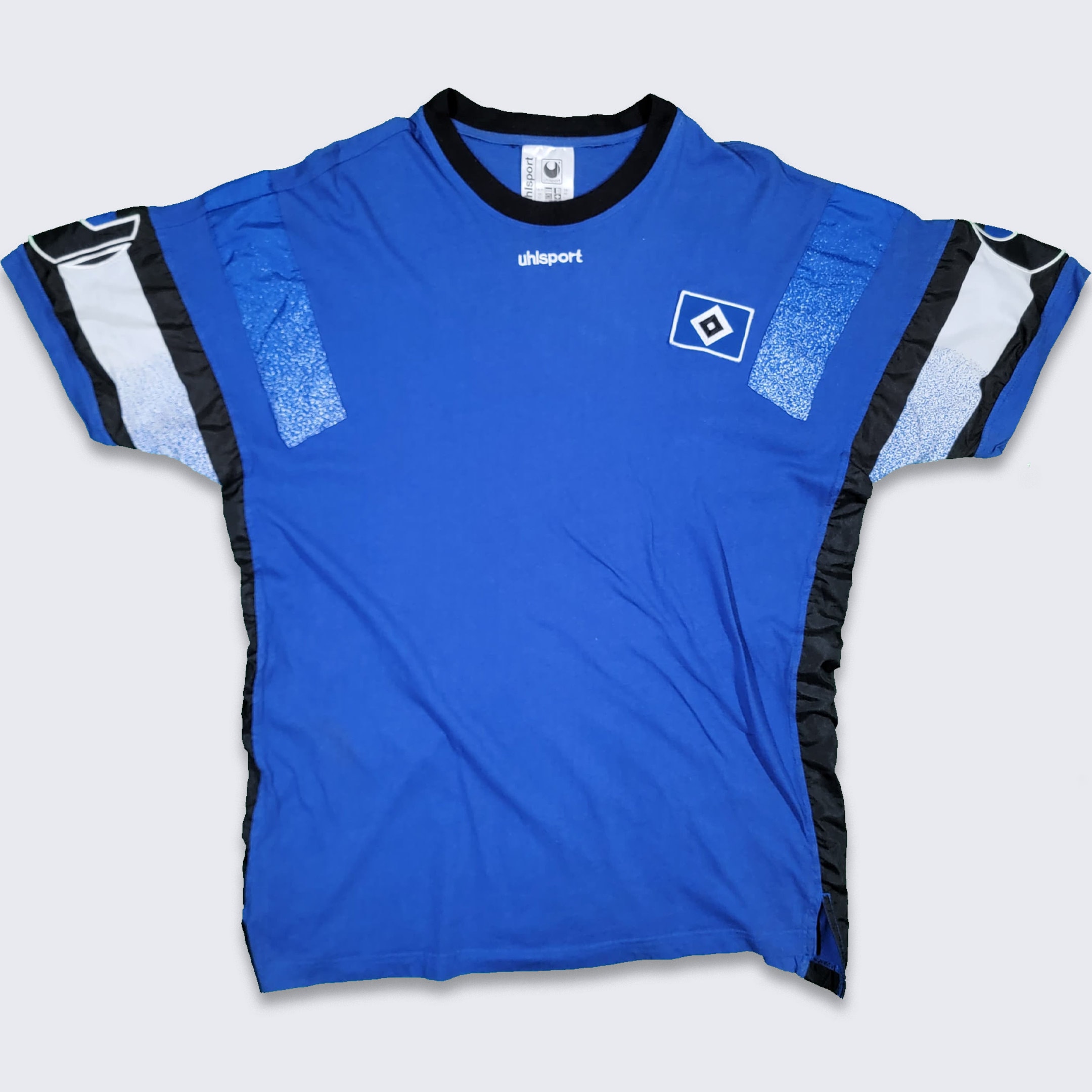 Hamburg SV Vintage 90s Uhlsport Soccer Jersey - 100% Cotton - 1995