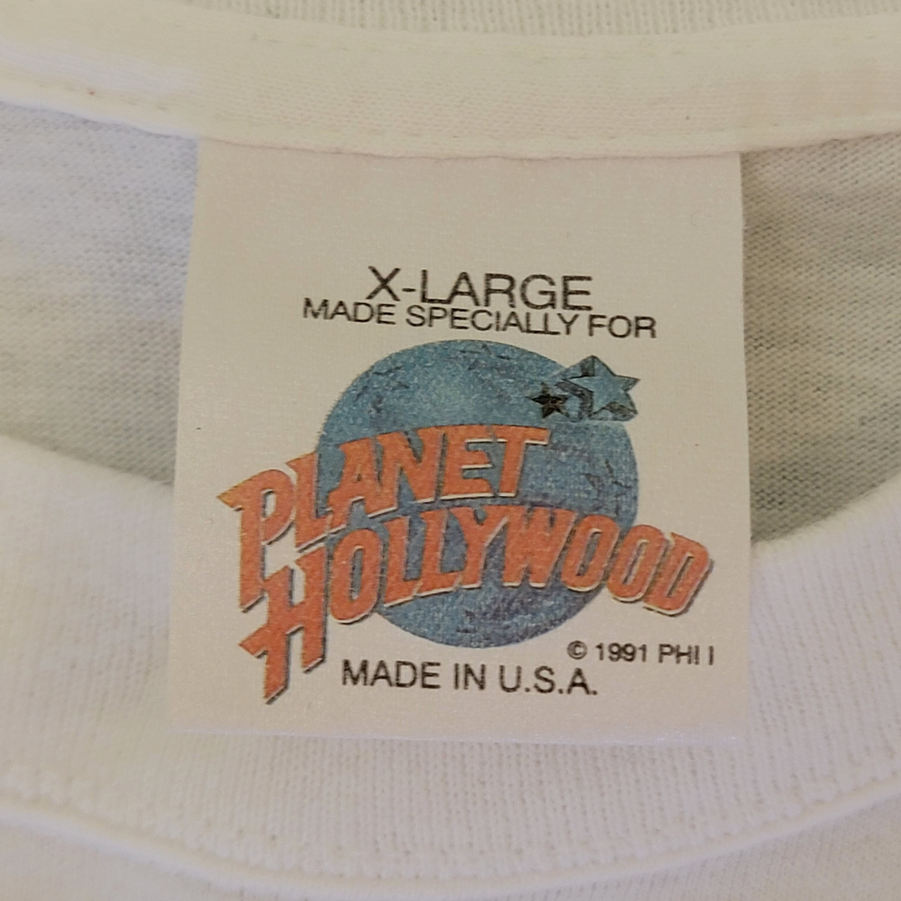 Planet Hollywood Vintage 90s Nassau Bahamas T-shirt White - Etsy