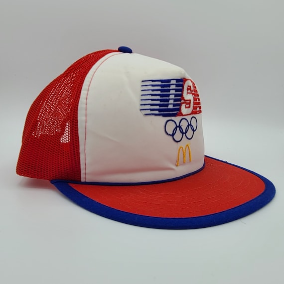 Team USA Olympics Vintage 80s McDonald's Trucker … - image 2
