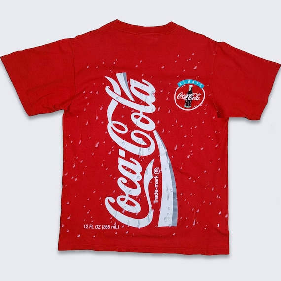 Coca Cola Vintage 90s Coke Can T-shirt - Single Stitch Red Tee