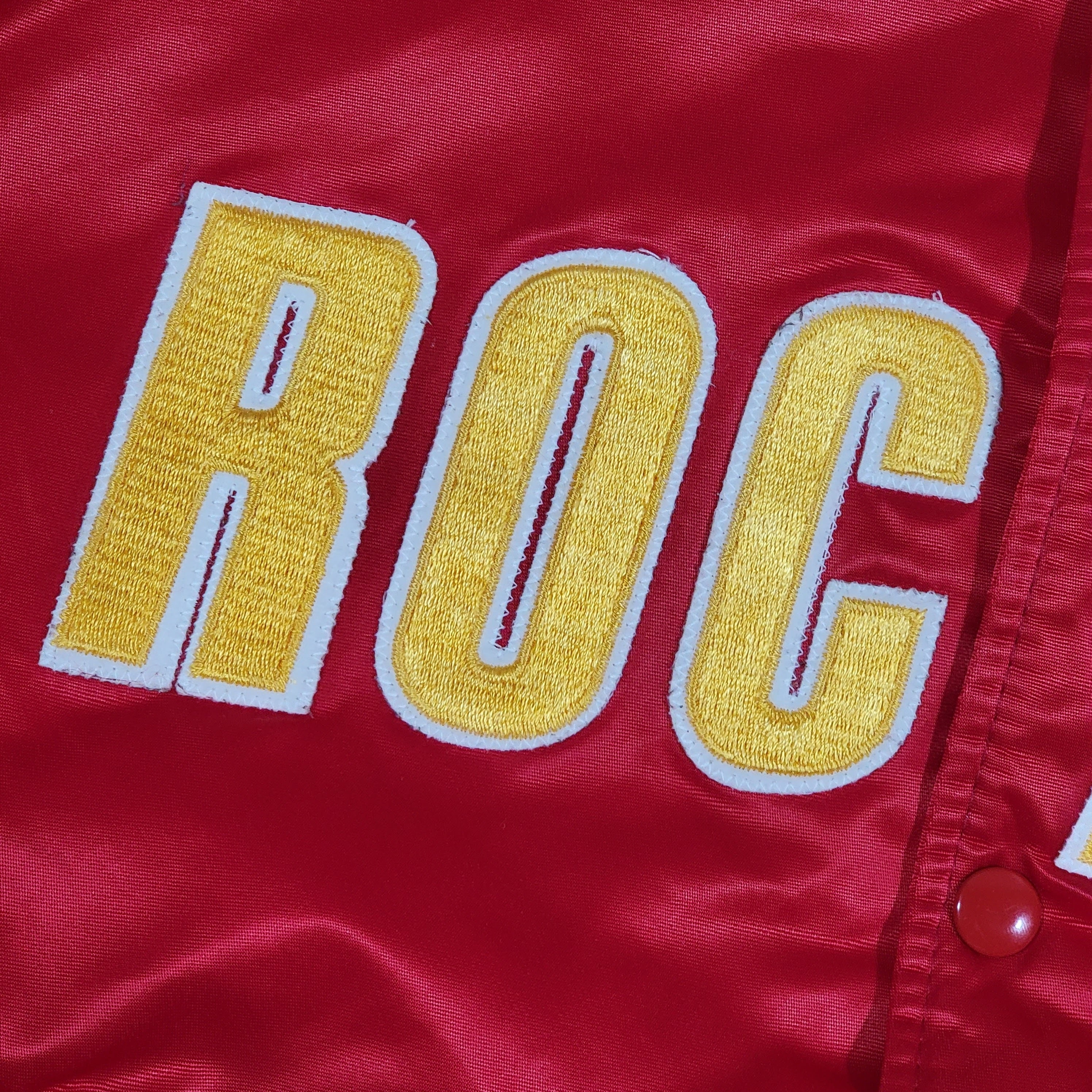 Lightweight Satin Red Houston Rockets Jacket - Jackets Masters