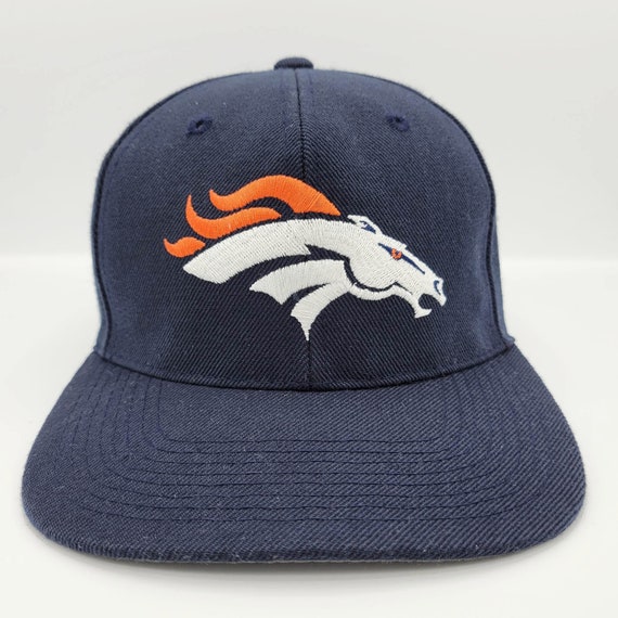 Denver Broncos Vintage Sports Specialties Snapback Hat - NFL Football Navy Blue & Orange Baseball Cap - One Size Fits All - FREE SHIPPING