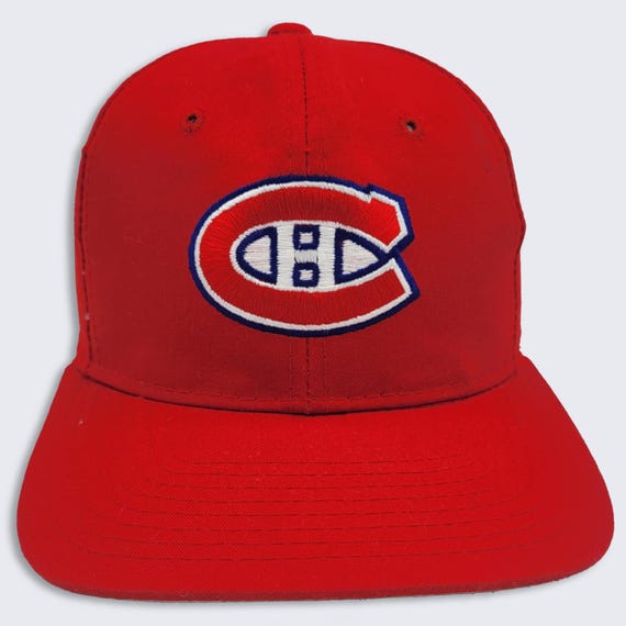 Montreal Canadiens Vintage 90s Starter Snapback Hat - Red Color Baseball Style Cap - NHL Licensed - One Size Fits All - Free Shipping