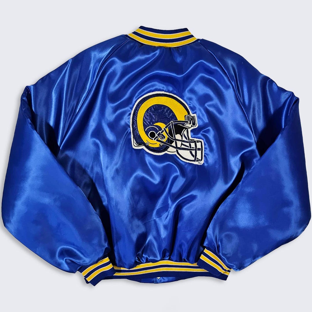 NFL ロサンゼルス ラムズ ヴィンテージ　スタジャン Los Angeles Rams Vintage 90s Satin LA Bomber Jacket - NFL Football