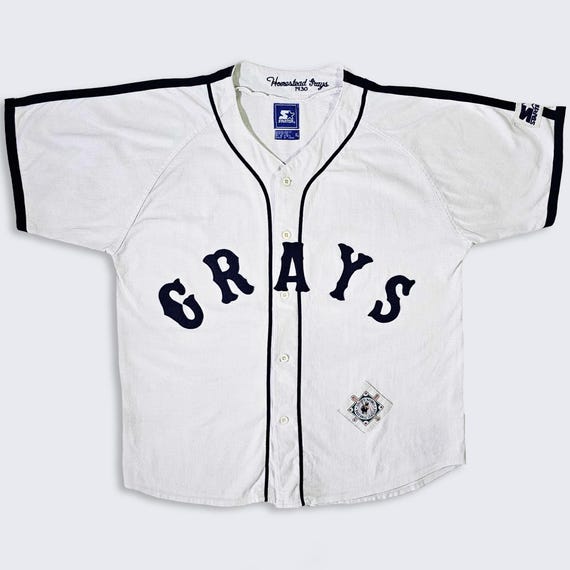 Homestead Grays Vintage 90s Starter Negro League Baseball Jersey - Retro 1930 UNBL Uniform Shirt -Men's : Extra Large ( XL ) - Free SHIPPING