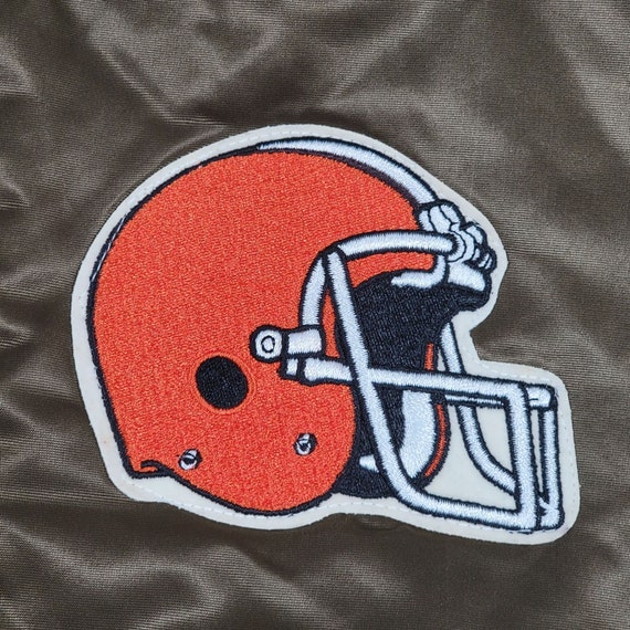 Cleveland Browns Vintage 80s Chalk Line Satin Bom… - image 4