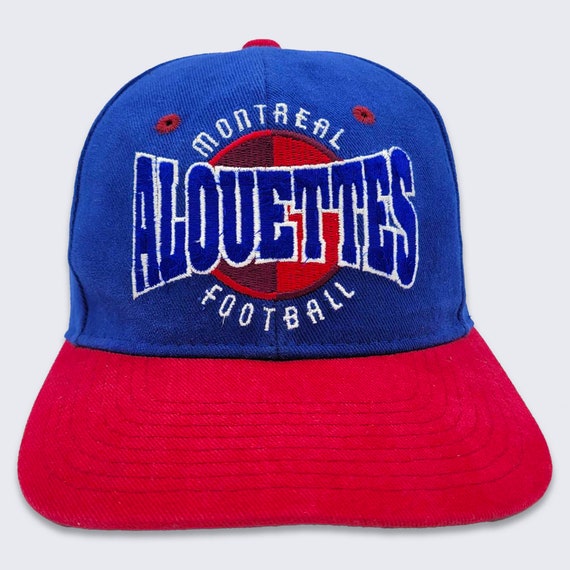 Montreal Alouettes Vintage 90s Starter CFL Snapback Hat - Canada Football League Blue & Red Baseball Cap - One Size Fits All - Free SHIPPING