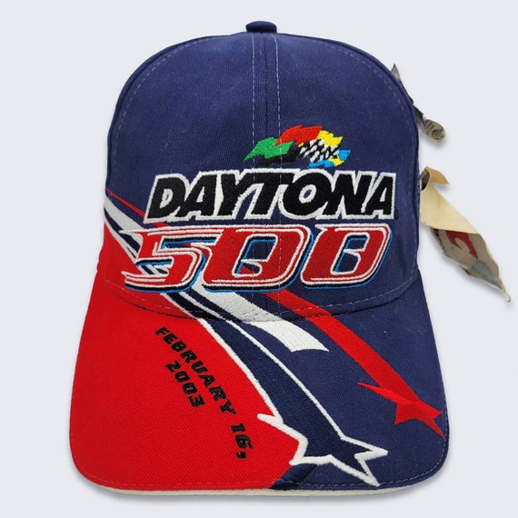 Daytona 500 Vintage Y2K NASCAR Strapback Hat - 2003 - NWT - Deadstock - Chase Authentics Baseball Cap - One Size Fits All - Free SHIPPING