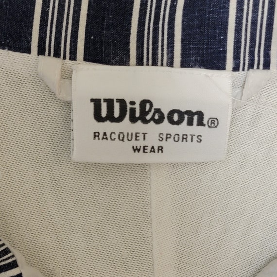 Wilson Vintage 90s Windbreaker Track Jacket - Whi… - image 5