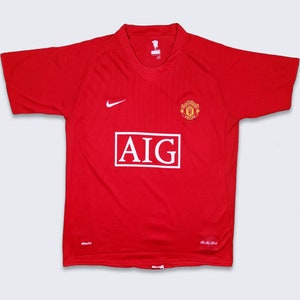 Manchester United Nike Red Devils Soccer Jersey - 2007 / 09 Home