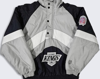 Doudoune vintage des Kings de Los Angeles des années 90 - manteau de club de sport professionnel de hockey de la LNH - taille homme convient comme moyen (M) - livraison gratuite