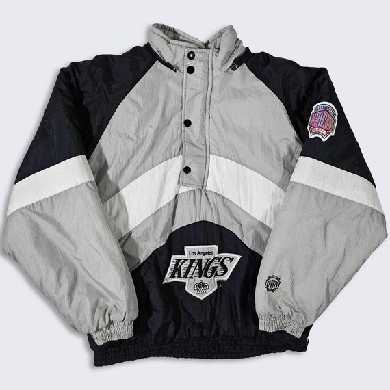 Los Angeles Kings Vintage 90s Puffer Jacket - NHL Hockey Professional Sports Club Coat - Size Men's Fits Like Medium ( M ) - FREE SHIPPING