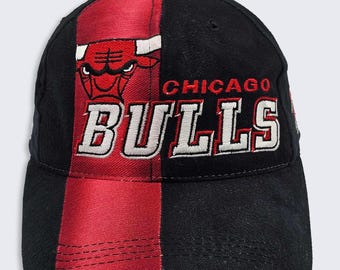 Chicago Bulls Vintage 90s Sports Specialties Draft Snapback Hat - NBA Basketball 1997 Baseball Cap - One Size Fits All - FREE SHIPPING