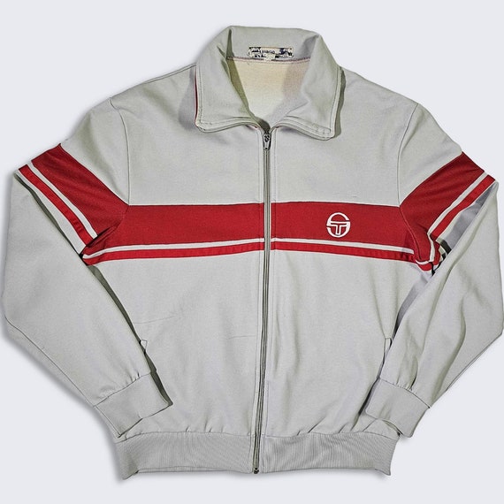 Sergio Tacchini Vintage 70s Track Jacket - Made in Italy - Athletic Lightweight Coat - Men's Size 42 / Fits Like Medium (M) - FREE SHIPPING