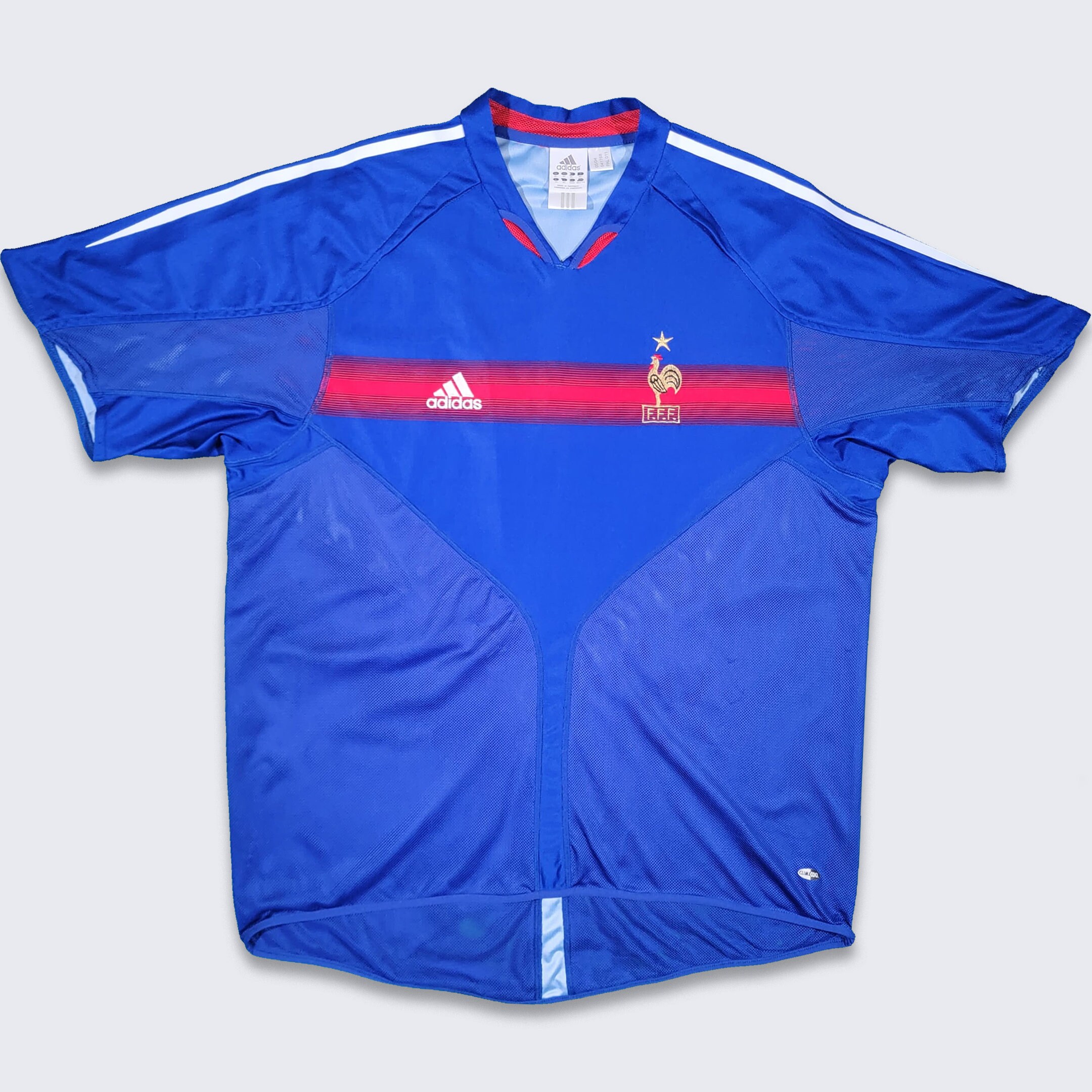 adidas Equipe de France Rugby Vintage Cotton Jersey Polo Shirt - 2 / S