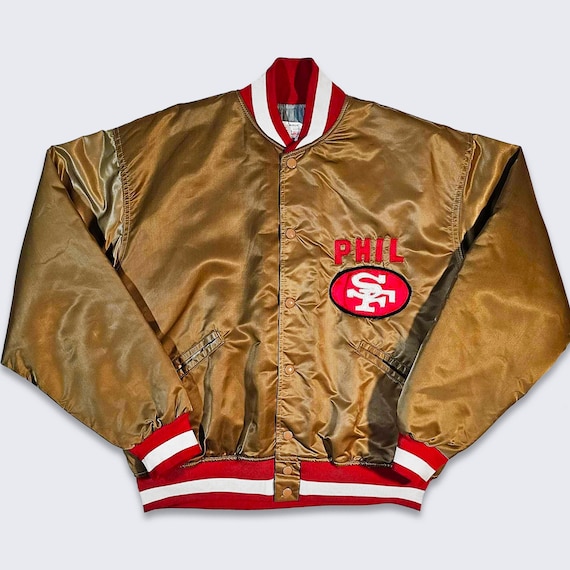 San Francisco 49ers Vintage 80s Felco Satin Bomber Jacket San Francisco 49ers Vintage 80s Felco Satin Bomber Jacket