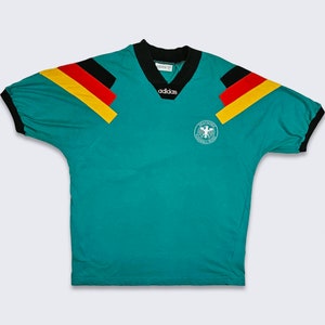 Germany Vintage 90s Adidas Training Soccer Jersey - 100% Cotton