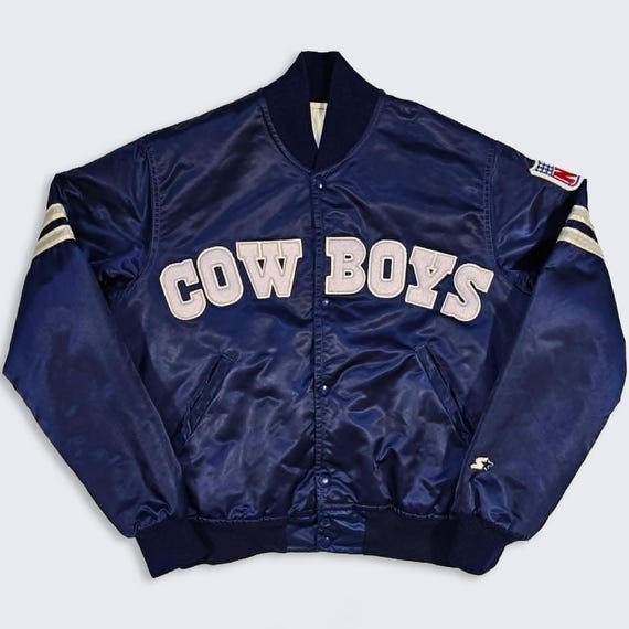 Dallas Cowboys Vintage 80s Starter Satin Bomber Jacket