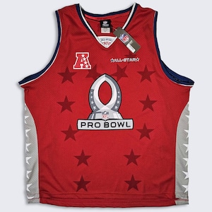 NFL Pro Bowl Hawaii Tank Top Football Jersey - Ärmellos - Neu mit Etikett - Deadstock - Rotes Uniform Shirt - Herren Größe: 2XL (XXL) - Kostenloser Versand