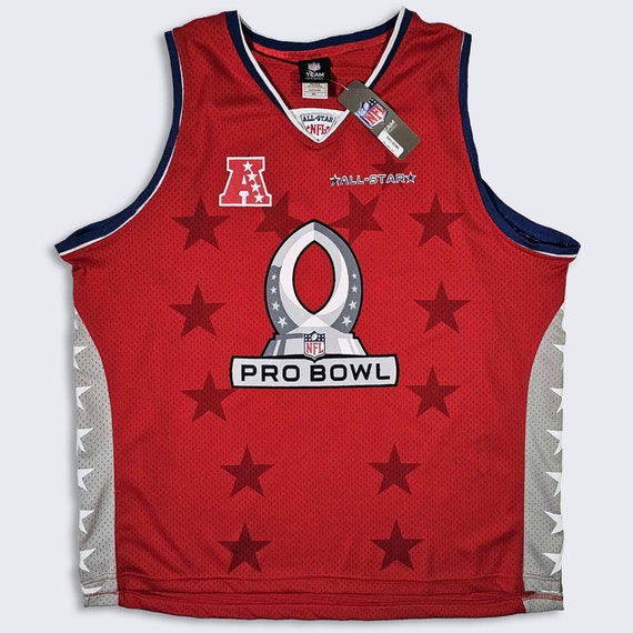 NFL Pro Bowl Hawaii Tank Top Football Jersey - Sleeveless - NWT - Deadstock - Red Uniform Shirt - Men's Size : 2XL ( XXL) - Free Shipping