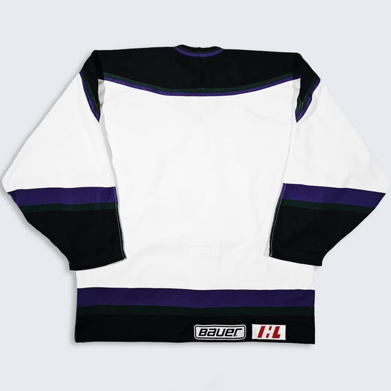 Maillot De Hockey Vintage CCM Homme - XL - Noir/blanc/gris - Made USA