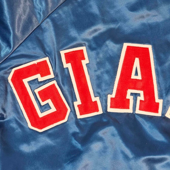 New York Giants Vintage 80s Chalk Line Satin Bomb… - image 6