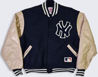 New York Yankees Vintage 90s Felco Varsity Jacket - Wool & Cowhide