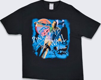 Pink Floyd Vintage The Wall T-Shirt - Rock Band Music - Alstyle Apparel Black Tee - 100% Cotton - Men's Size Extra Large - FREE SHIPPING