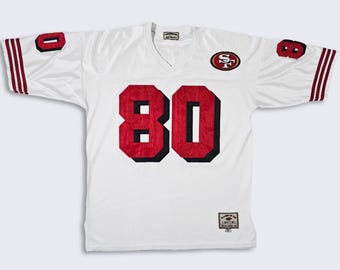 San Francisco 49ers Vintage Jerry Rice Jeff Hamilton Football Jersey - Players Of The Century - Men's Size : XXL ( 2XL ) - Free Shipping