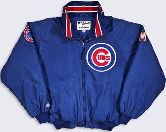 Chicago Cubs Vintage 80s Starter Satin Bomber Jacket - MLB