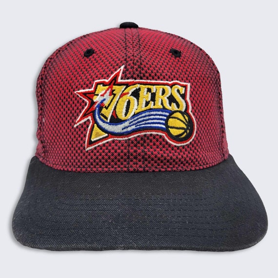 Philadelphia 76ers Vintage American Needle Snapback Hat - NBA Official Licensed Product - Red & Black - One Size Fits All - FREE SHIPPING