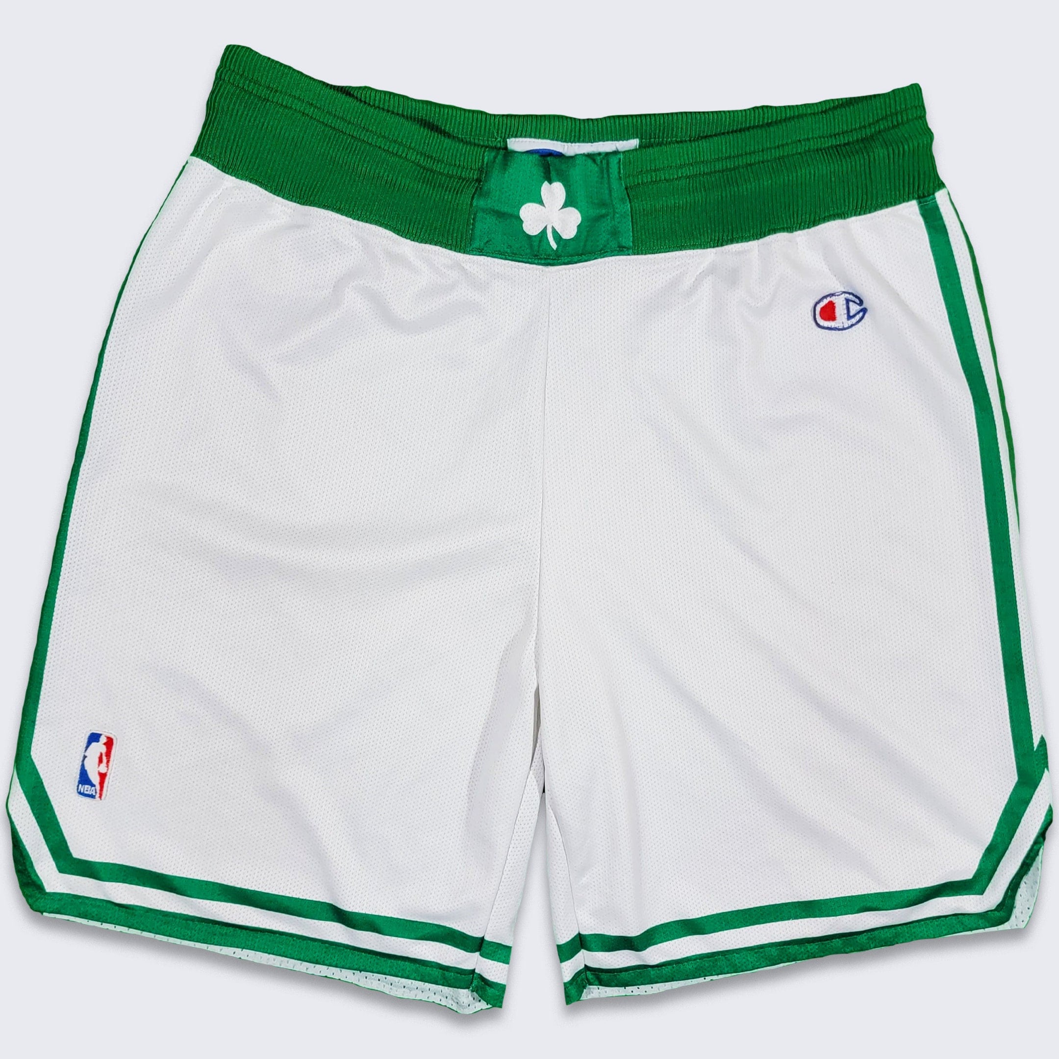 Nike Men's Boston Celtics Association Swingman Shorts - White/Green