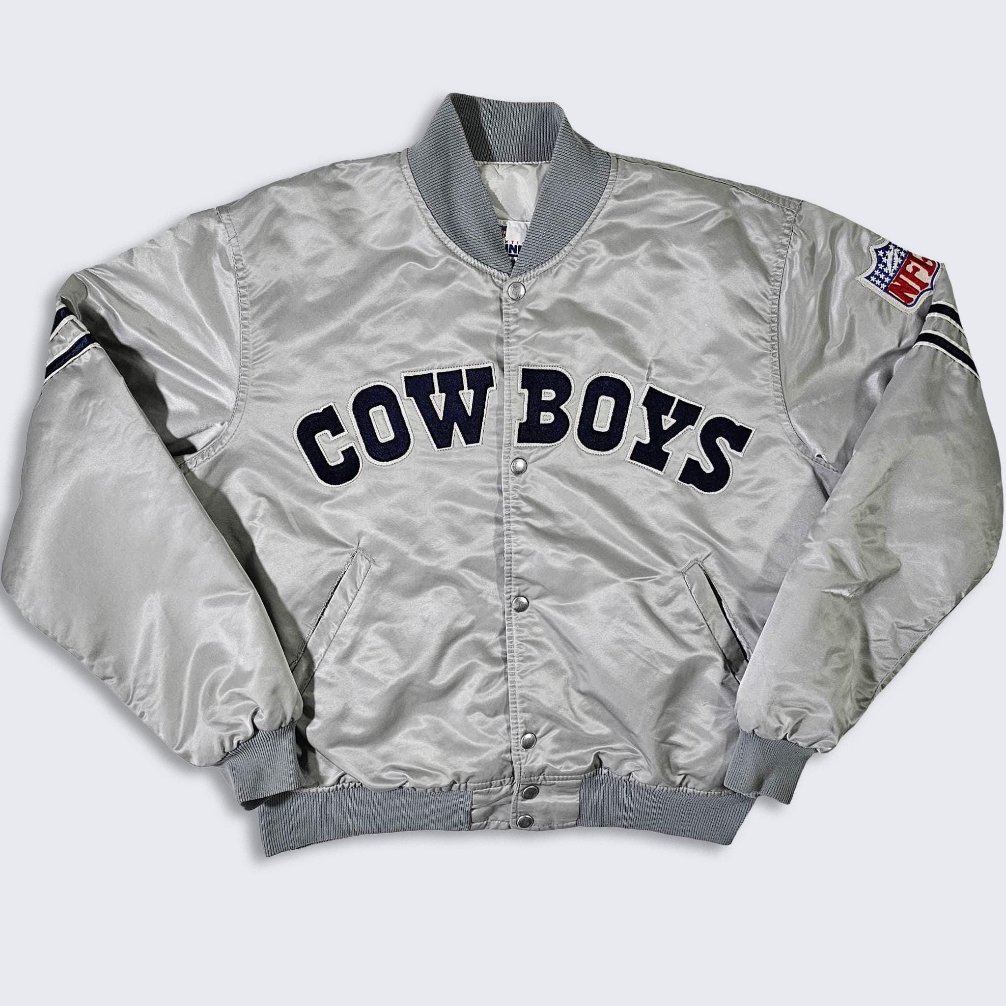 Dallas Cowboys Vintage 80s Starter Satin Bomber Jacket - NFL 