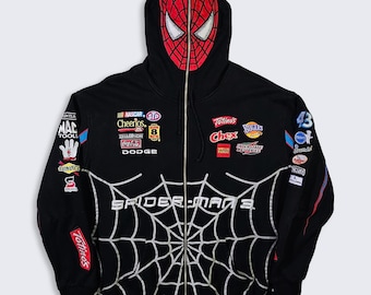 Spider Man 3 Vintage Y2K NASCAR Jeff Hamilton Hoodie Sweatshirt
