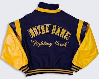 Notre Dame Fighting Irish Vintage 90s Cooper College Varsity Jacket
