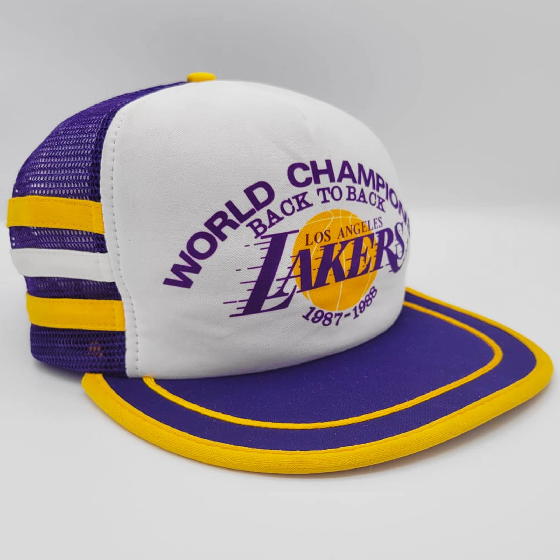 Vintage 1987-1988 Los Angeles Lakers World Champions Three Stripes Hat –  Zeus & Miles