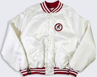 San Francisco 49ers Vintage 90s Starter Style Satin Bomber Jacket