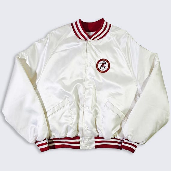 San Francisco 49ers Vintage 90s Starter Style Satin Bomber Jacket