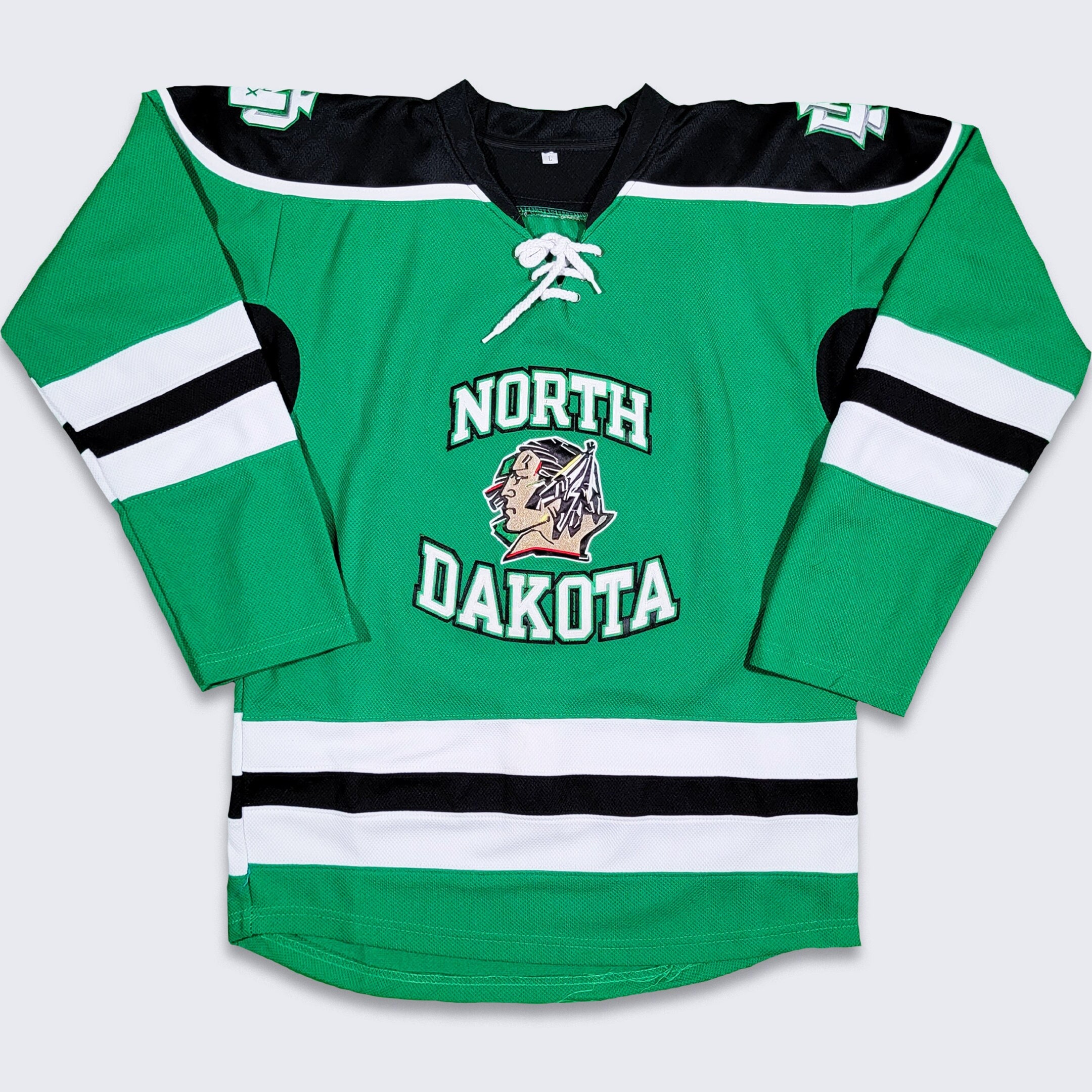  North Dakota Fighting Hawks Men's White Hockey Jersey (Small) :  Sports & Outdoors