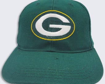 Green Bay Packers Vintage 90s Sports Specialties YOUTH Snapback Hat - NFL - Green Baseball Style Cap - One Size Fits All - Free SHIPPING