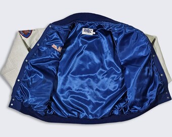80s-90s chalk line Broncos ナイロンジャケット XL Denver Broncos Vintage 80s Chalk Line Varsity Jacket - Made
