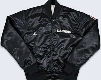Los Angeles Raiders Vintage Starter Satin Bomber Jacket