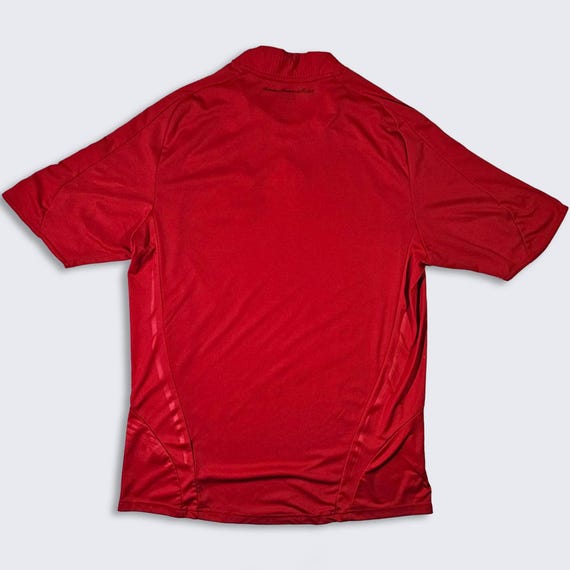 France Vintage Y2K Red Adidas Soccer Jersey - 08/09 Away Kit Shirt