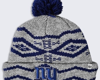 New York Giants Knit Toboggan Beanie Football Hat - NFL Team Apparel - 100% Acrylic - Stitched On Logo - One Size Fits All - FREE SHIPPING