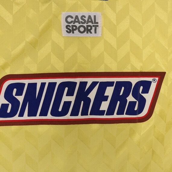 Snickers Vintage 90s Long Sleeve Soccer Jersey - … - image 3