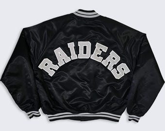Denver Broncos Vintage 80s Chalk Line Satin Bomber Jacket - NFL