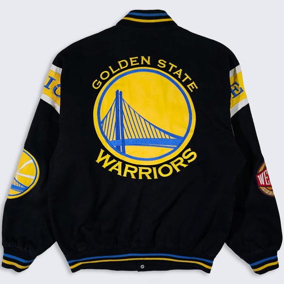 Golden State Warriors Vintage Jeff Hamilton Bomber Jacket
